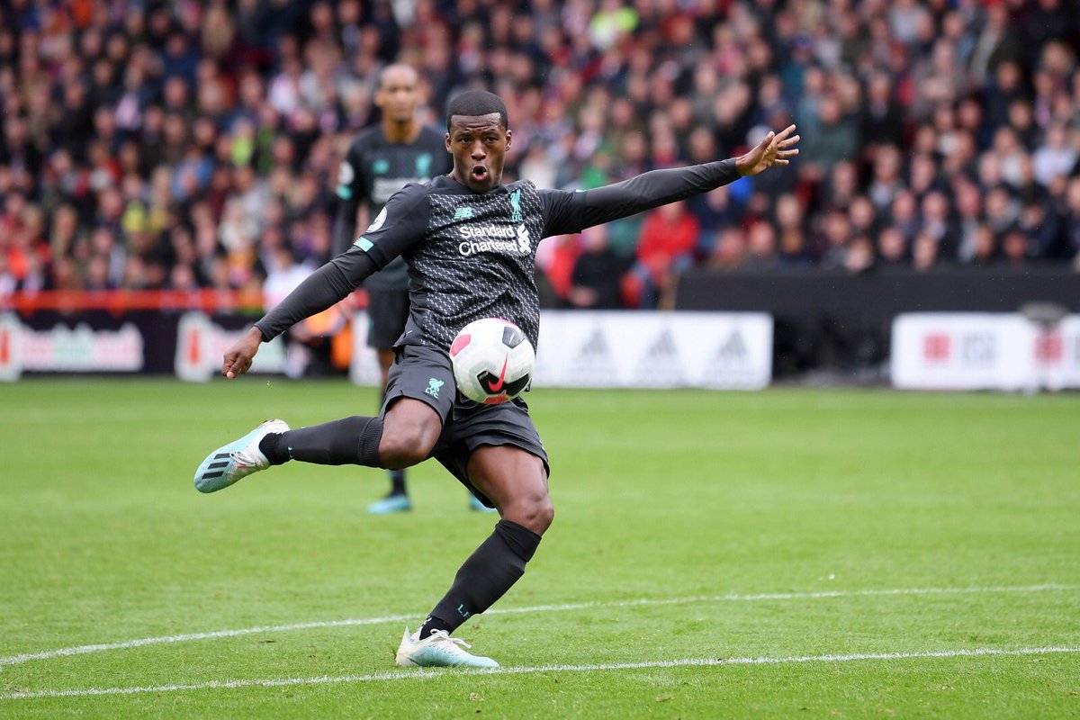 GWijnaldum's tweet image. BIG WIN!✊🏾 It was not the best game we had. But another win, that’s the most important thing. 💪🏾🔴 #YNWA #SHULIV