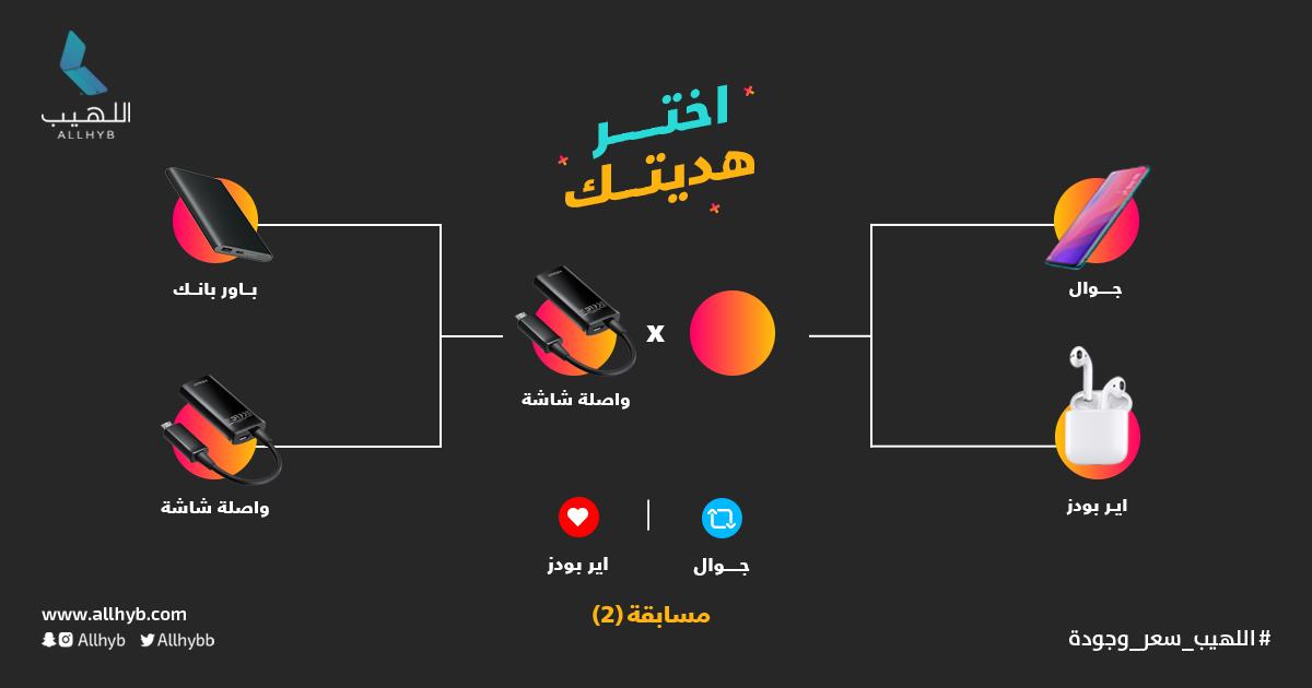 HopeDotSa's tweet photo. من سيتأهل لمواجهة HD في النهائي ؟! 🤔

الحين المنافسة بين الجوال (ريتويت) ❎ والايربودز (لايك)

شارك في المسابقة واختر الهدية اللي بتتمنى تكون هدية اللهيب لكم 🎁🥰

#اللهيب_سعر_وجودة https://t.co/Zrsu4dOhrW