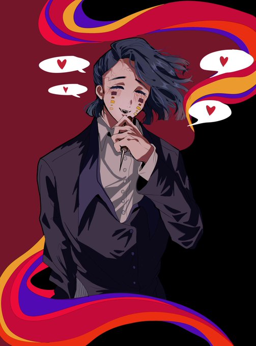 糖吉柯德（原稿中/日文版翻译中さんがTwitterに投稿した魘夢(鬼滅の刃)のイラスト。