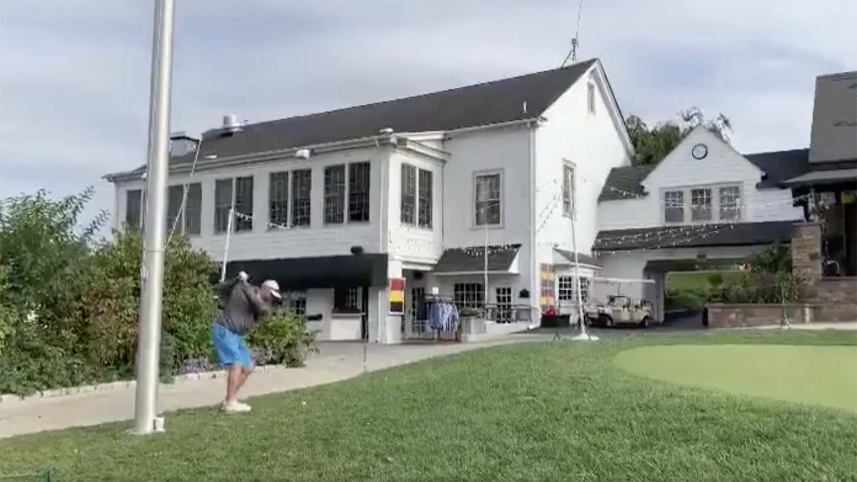 GolfCentral's tweet image. While pros and celebrities are playing over the Old Course Hotel this week at St. Andrews, a man evidently determined to stay in the hole during a member-guest event opted to play over a clubhouse: watchgolf.ch/pom2gD @pcc1854