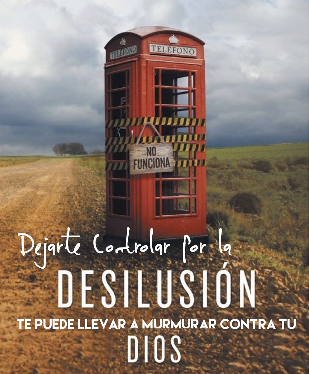 mickymulero's tweet photo. Israel sufría del síndrome de la desilusión cada vez que las cosas no le salían como ellos pensaban o habían planificado murmuraban contra su Dios CUIDADO!!! https://t.co/HvoDSRyUio
