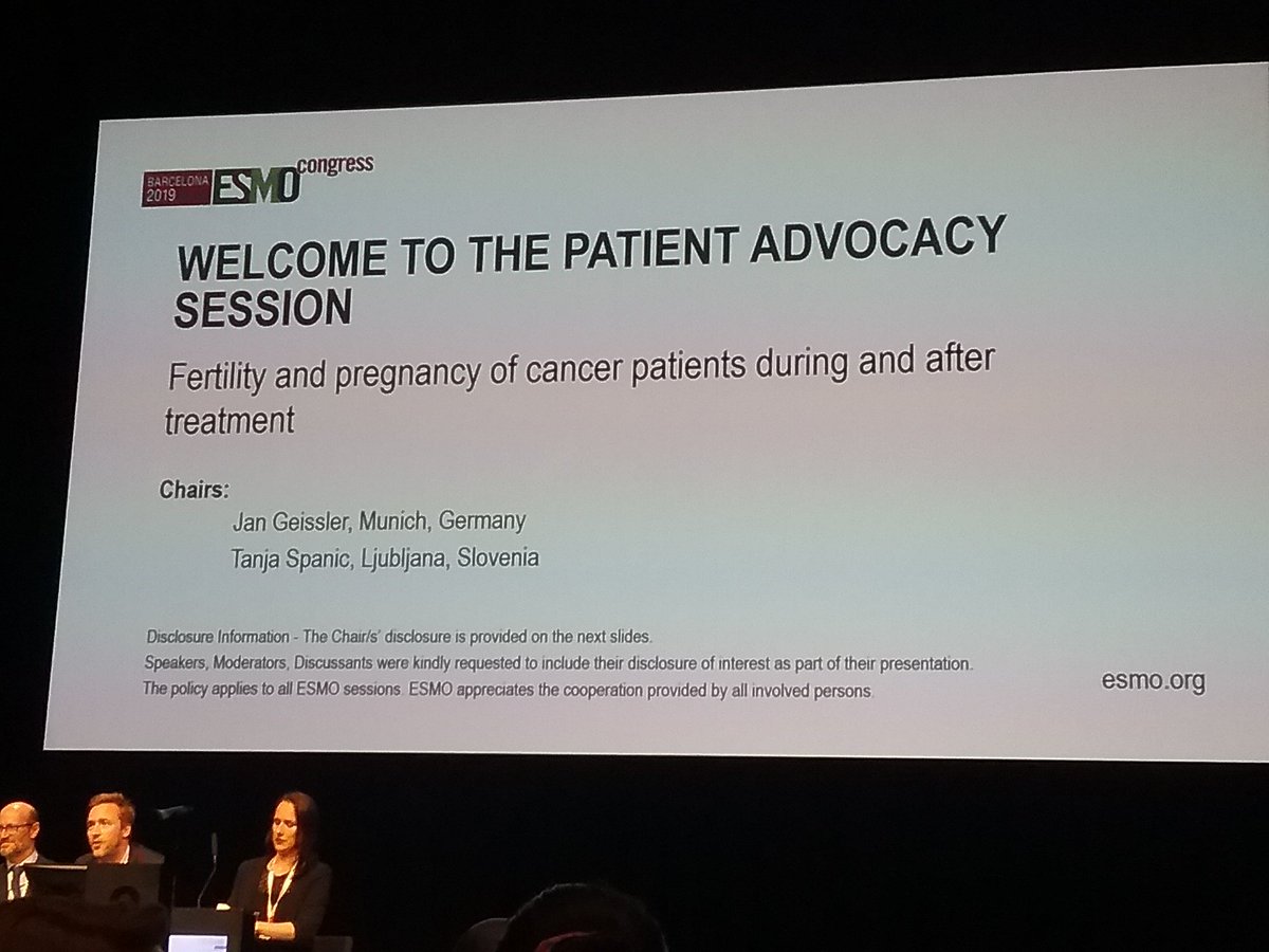 Alina Comănescu (@alina_comanescu) on Twitter photo Fertility & cancer, last but the most interesting topic of today's PAT <a href="/myESMO/">ESMO - Eur. Oncology</a> #ESMO2019 Fertility & cancer, last but the most interesting topic of today's PAT <a href="/myESMO/">ESMO - Eur. Oncology</a> #ESMO2019
