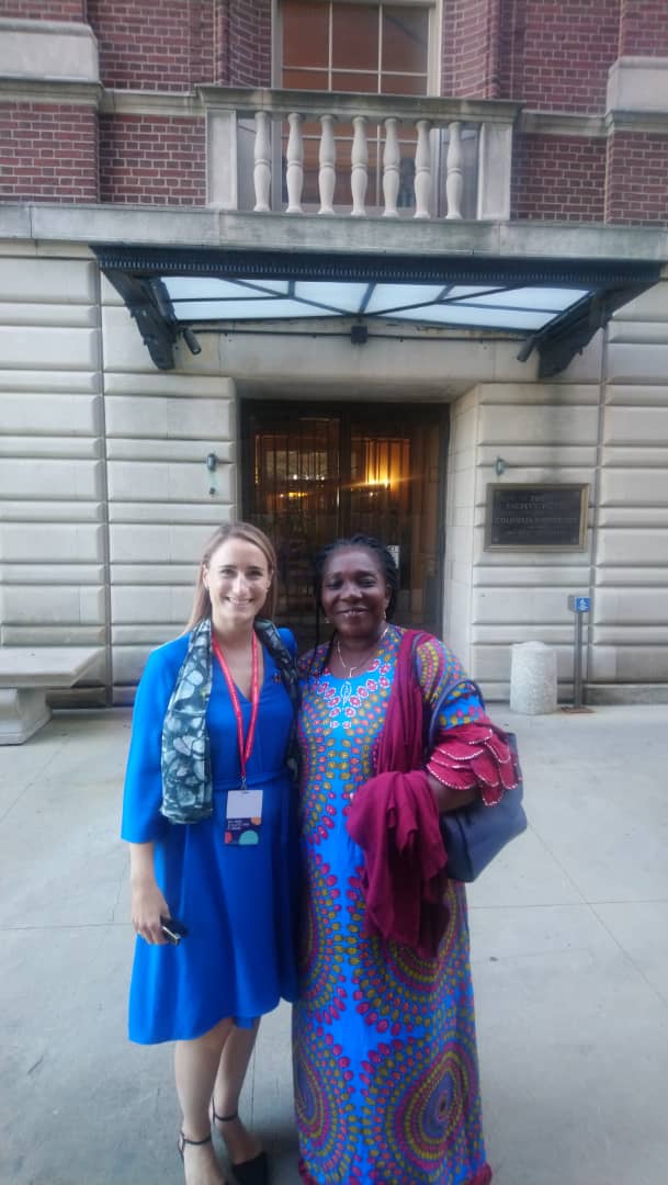 Our Co-Director , Prof Ngozi Odiaka with SDSN Manager , @EveDLMK at the #ICSD2019