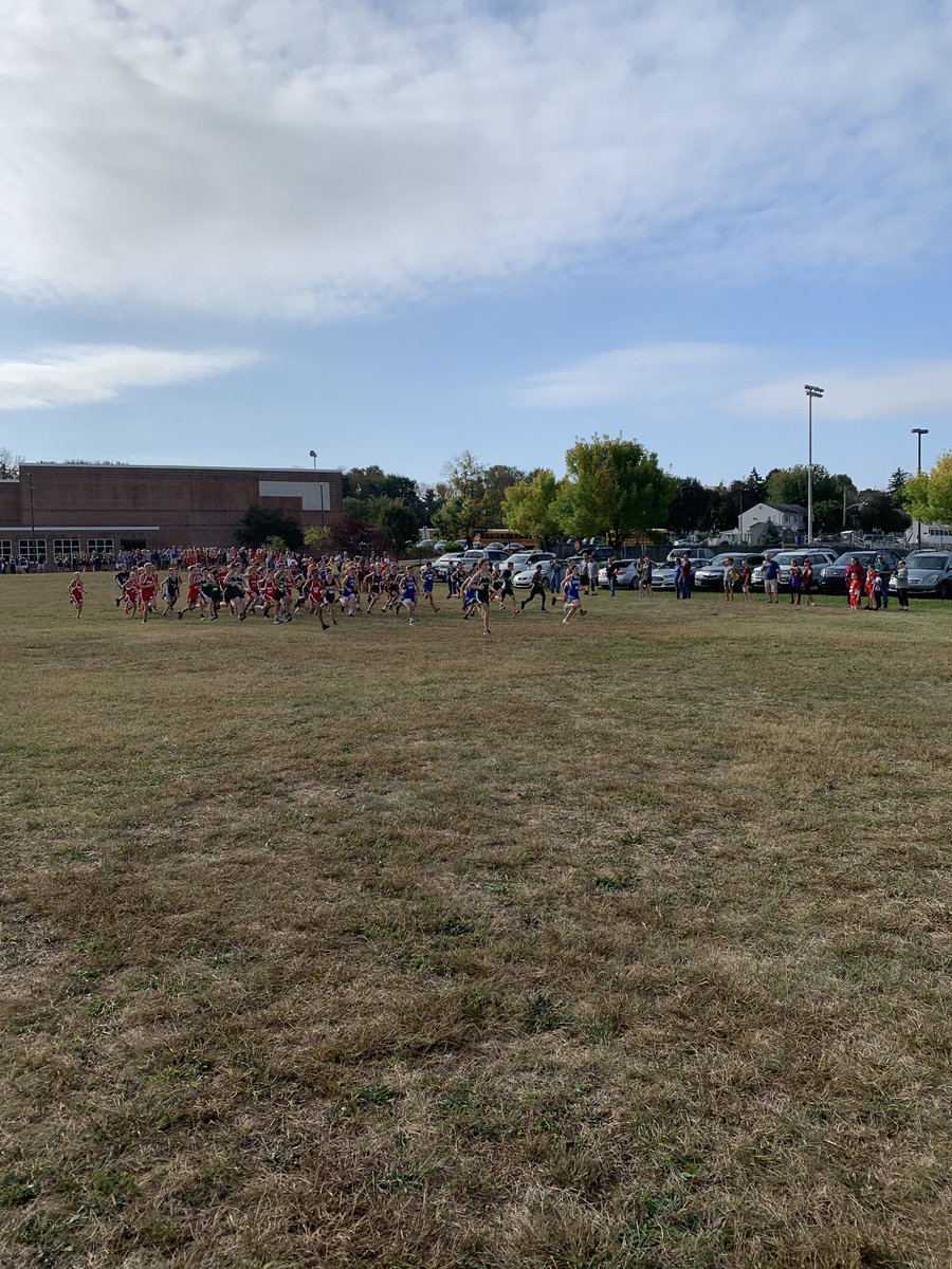 So proud of LMS cross country today. Great showing at the Harrier Invitational. Girls placed second by 1 POINT. And lots of hardware was taken home by individual placements. #lionnation <a href="/DASD_LMS/">Lionville Middle School</a>