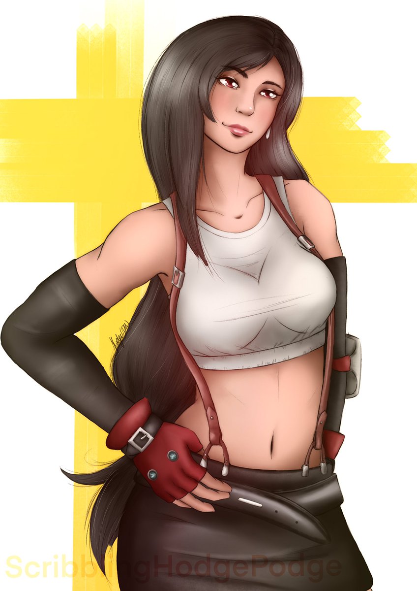 dijanam92's tweet photo. My all-time favorite Final Fantasy character. Tifa Lockhart, FF7 sweetheart. She is so cool, looking forward to the remake.

#TifaLockhart #FinalFantasyVIIRemake #DigitalArt #art #drawing https://t.co/c7AK4N6jRD