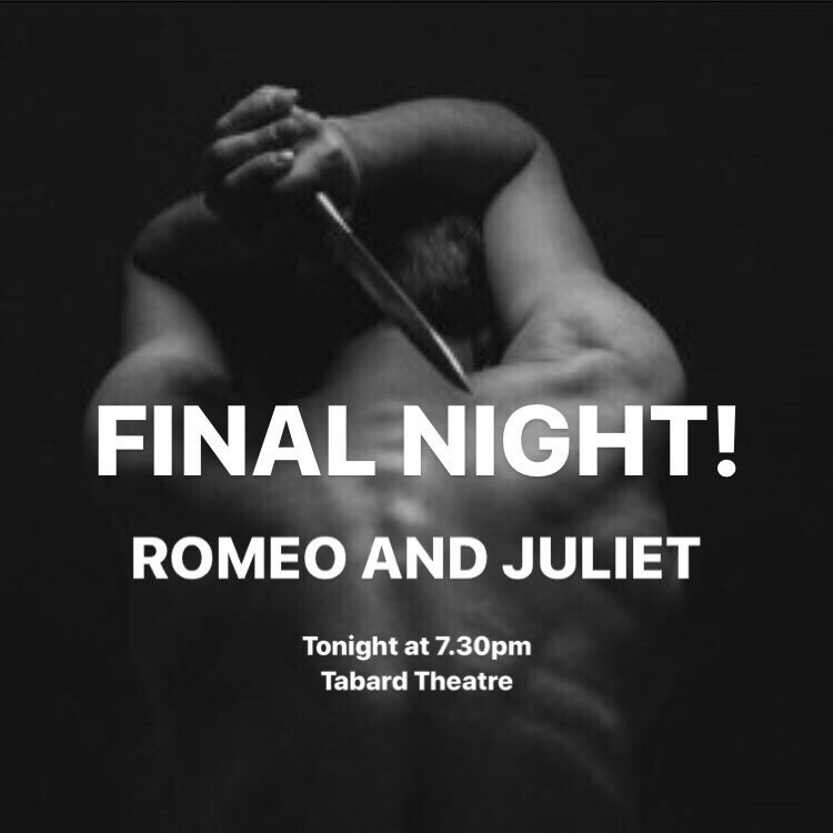 MaverickTheatre's tweet photo. 🌟 FINAL SHOW! 🌟 After an incredible run, the last of our 5 star #EdFringe shows hits @TabardTheatreUK tonight with #RomeoandJuliet! Head down and join us for one last round of our brummy footballing spin on Shakespeare’s classic at 7.30pm! 💙❤️ 
Tickets: https://t.co/WsOyAR6MnN https://t.co/rxQcDN8Ou8
