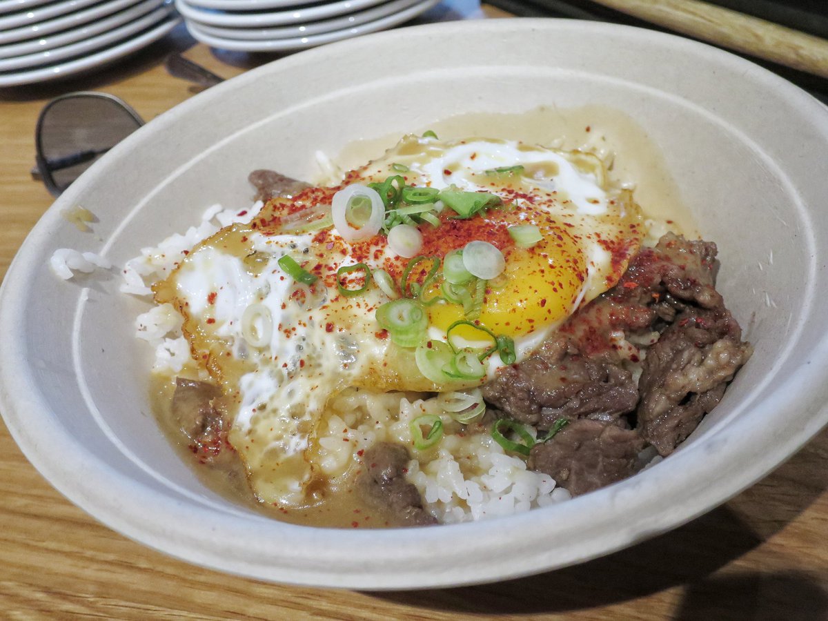 KBBQ loco moco w/beef, rice, egg, &amp; dashi gravy <a href="/NamuSF/">Namu</a> stall <a href="/CUESA/">Foodwise</a> market