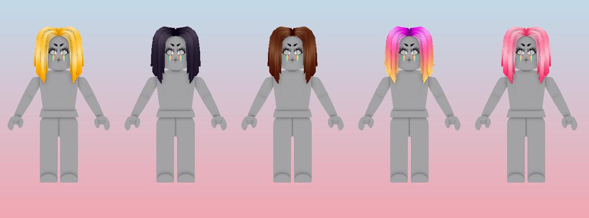 Rainbow Cute Roblox Girl Hair