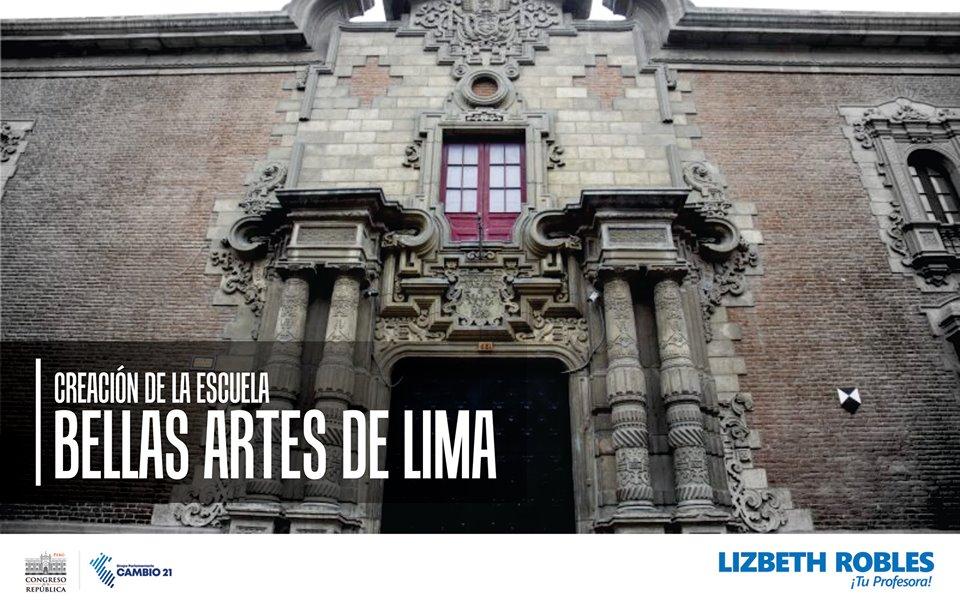 #UnDíaComoHoy 28 de septiembre se creó La Escuela de Bellas Artes del Perú, es considerada el Alma Mater de los artistas peruanos. Actualmente, Bellas Artes ya cuenta con rango universitario y ofrece dos carreras profesionales: Artes Plásticas y Visuales.

#BellasArtes