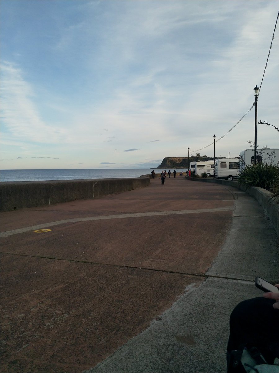 T1DTrek's tweet photo. We're in the North Bay of Scarborough. The rest is concrete so I'm switching from walking boots to comfy trainers 😍 https://t.co/db4NhxN0U6