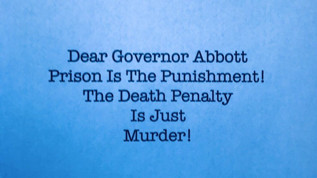 jettica65's tweet photo. Stop the #Execution of #RandyHalprin A man who never killed anyone will be #Executed on #WorldDayAgainst the DeathPenalty! This is not what justice looks like! @KarineOmry @CarolinaE1962 @carolibatistaa @minbefore6 @JFREJNYC @hereandnow @ValentinoDixon @ACLU @eji_org @ncadp https://t.co/vDz916xNnw
