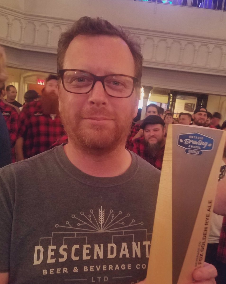 Descendantsbeer's tweet photo. Wondering who creates our recipes, brews our beer & wears a lot of brewery t-shirts from around the 🌎? It’s this👇🏽guy! #BrewmasterRobin was trained at #SiebelInstitute of Technology, Chicago & #VLBBerlin! He’s the best!
#kwawesome #oncraftbeer #beer #supportlocalbreweries #beer https://t.co/RBDwYdE9X6