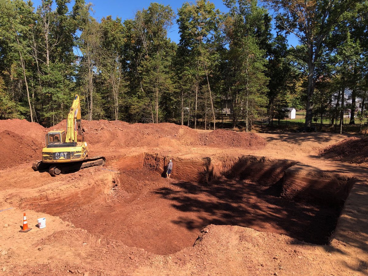 Excavation is completed. Beautiful time of year to be working outside. #customhome #newhome #newconstructionbridgewaternj  #bridgewaternj #somersetcounty