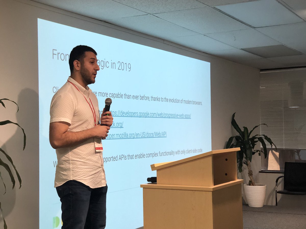 DaCodingPanda's tweet photo. @mehdi_vasigh is a Software Engineer with Arundo Analytics, where he serves as the engineering lead for one of Arundo’s product teams. Lightning Talk - Unlocking the hidden powers of javascript. #DevFestHouston #DevFest2019 #DevFest #WTMHouston https://t.co/smeLQ4DuNr