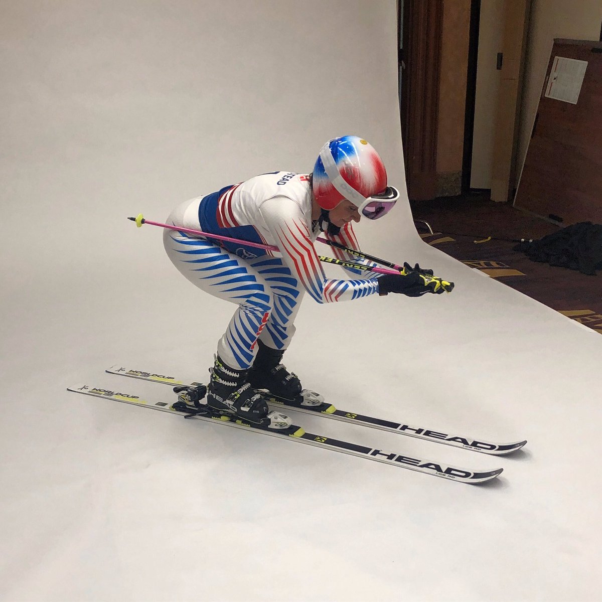 DanelleUmstead's tweet photo. Tucking for the camera.๐ธ Had a fun time shooting these preseason photos, but itโs time to do this on some real snow!โท #Vision4gold #SkiRacer #NeedforSpeed https://t.co/r9ASaOljuV