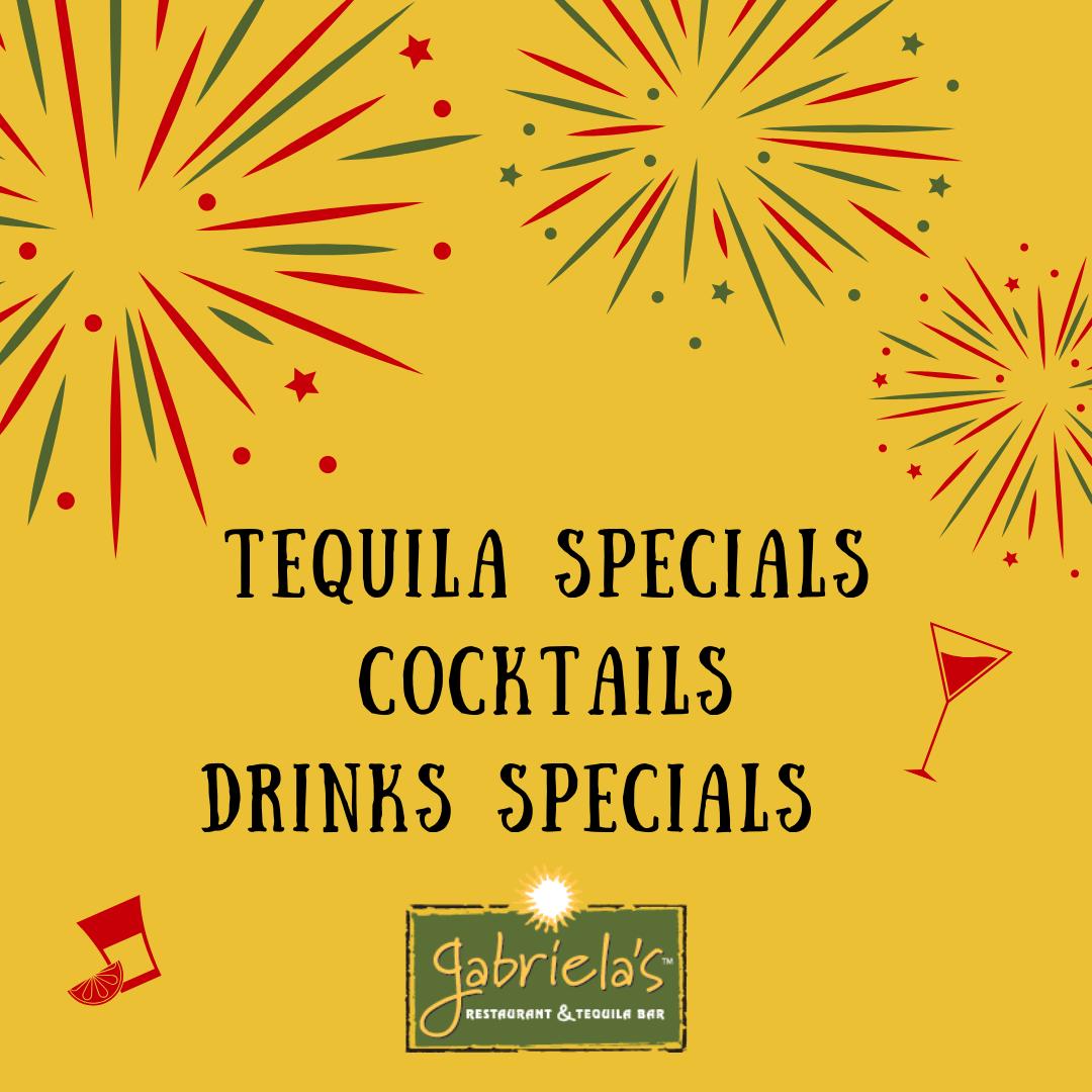 See you tonight for great drinks, cocktails and tequila at Gabriela's and we celebrate together one last time. 🍹🎉