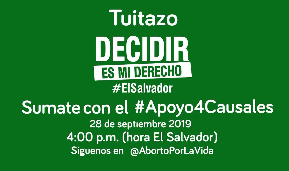 MostFeminista's tweet photo. #GritoGlobalPorAbortoLegal 💚💪🏾
#AbortoLegalYa Salvador https://t.co/js9239bZFl
