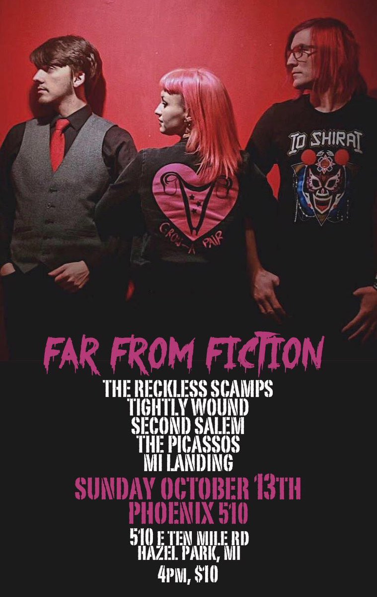 FFFbandmi's tweet photo. Early show with a spooky theme and then two BANGERZ with our homies @Handxguns 👻🎃🍁🕷🧟‍♀️🤘🏻 https://t.co/taWV9LlKS8