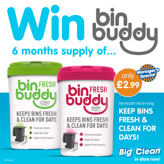 bmstores's tweet photo. 🚮 #COMPETITION TIME 🚮

We've teamed up with @BinBuddy to giveaway a SIX month's supply of the fragrance of your choice!

For your chance to #WIN, simply let us know WHICH fragrance you'd pick - Berry or Citrus!

Competition ends 9am 30/9/19 https://t.co/ruXMOZYhQV