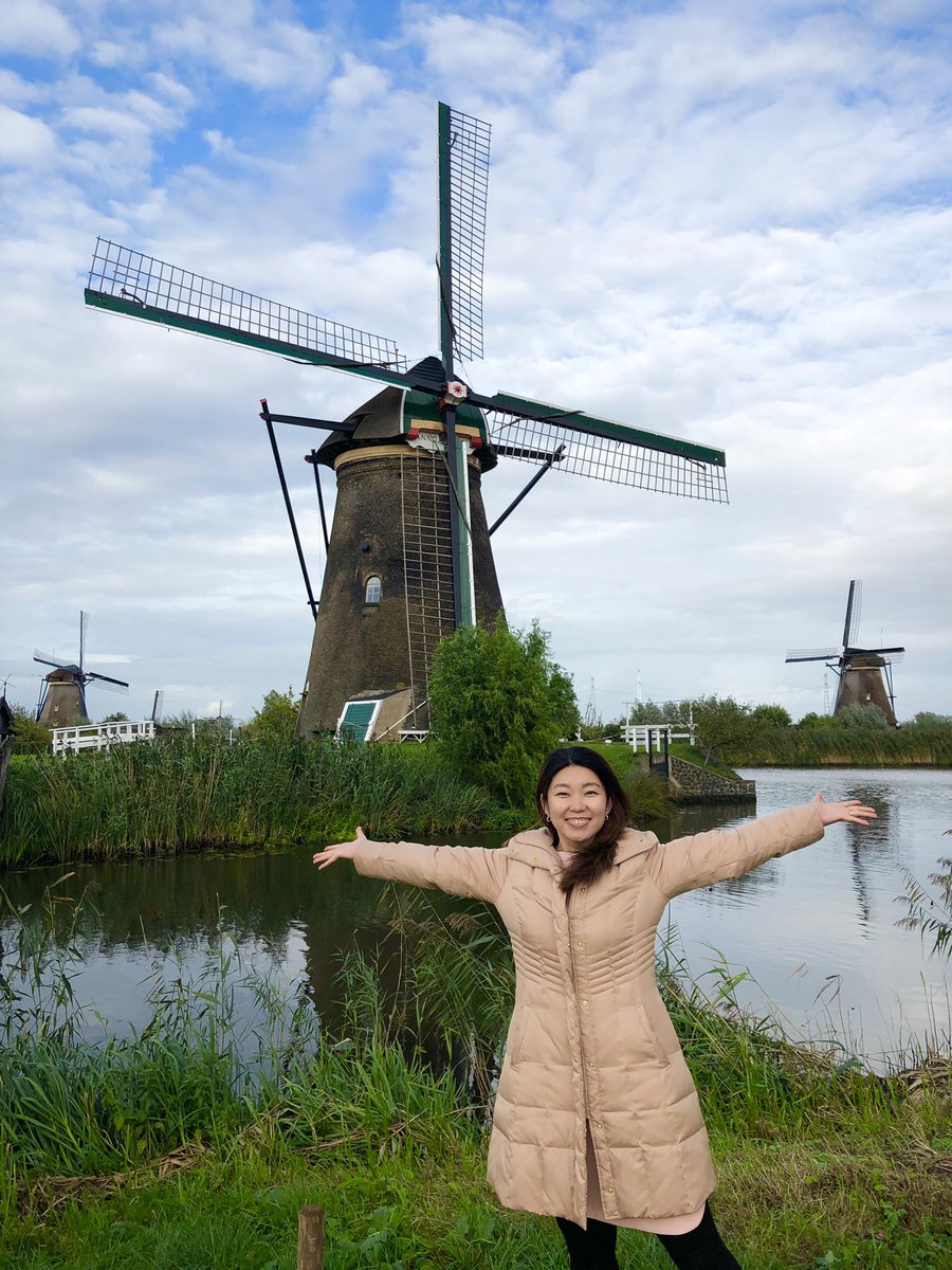 O Xrhsths 白石慶子 Sto Twitter オランダのキンデルダイクへ 1年越しの夢が叶いました 世界遺産の風車があったり のどかな自然があったり 自転車で走るとより癒される場所でした そしてクロケットやアップルパイなど オランダは食事も美味しいです