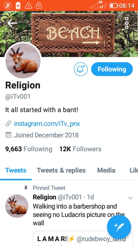 el_marshall's tweet photo. @iTv001 You don't follow back. I used to follow you, you never followed back. Sha, let me try again. https://t.co/F1CNJzNT6U
