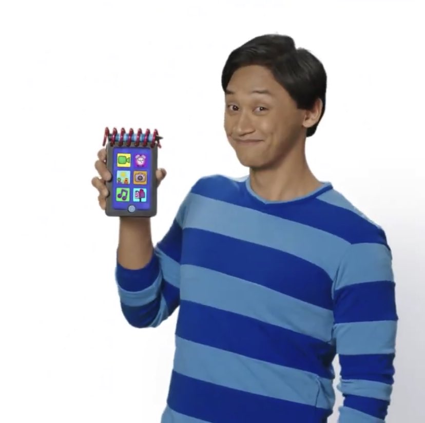 JesslmcJessica's tweet photo. Here’s some wholesome Josh from @nickjr’s latest tweet! #BluesClues #BluesCluesAndYou 💙💙💙🐾🖍📒 @NickAnimation @Nickelodeon @NickRewind @AngelasClues https://t.co/vs2gLbn1V3