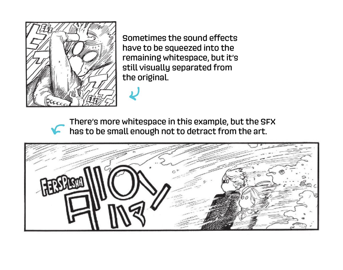 Like many Kodansha titles, Witch Hat Atelier has subtitled sound effects. The letterer expertly mimics the original art style, creating animated words that you can almost hear.
