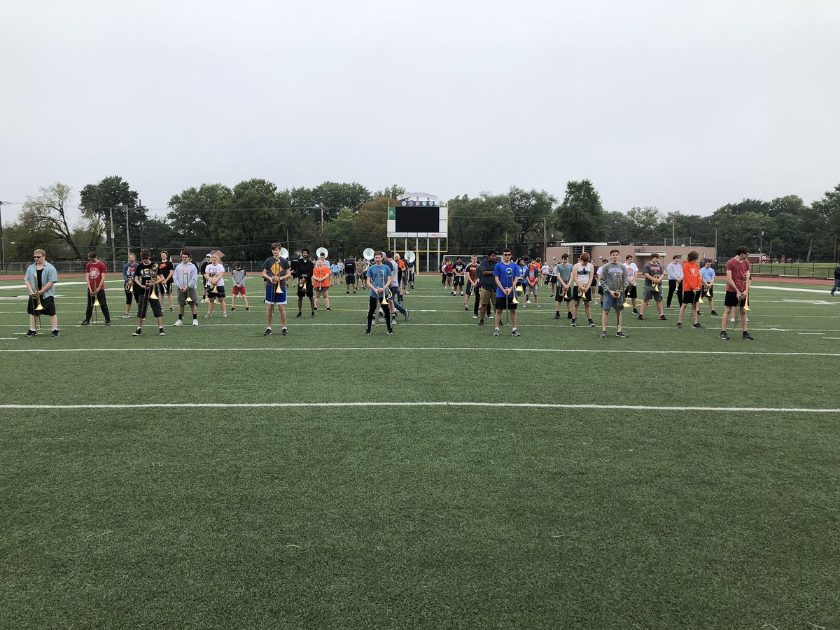First Saturday stadium rehearsal!
