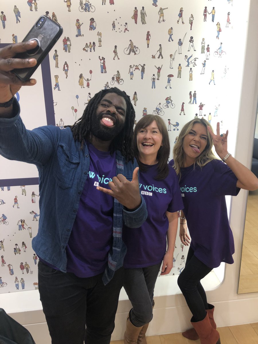 RadioHumberside's tweet photo. It’s a wrap! Our #bbcnewvoices judges finishing up with a @Kofi_Smiles @gemmaoaten &amp; Katy selfie. #freshneyplace #grimsby #newtalent #newvoices #northeastlincolnshire https://t.co/lcO9R3wwUv