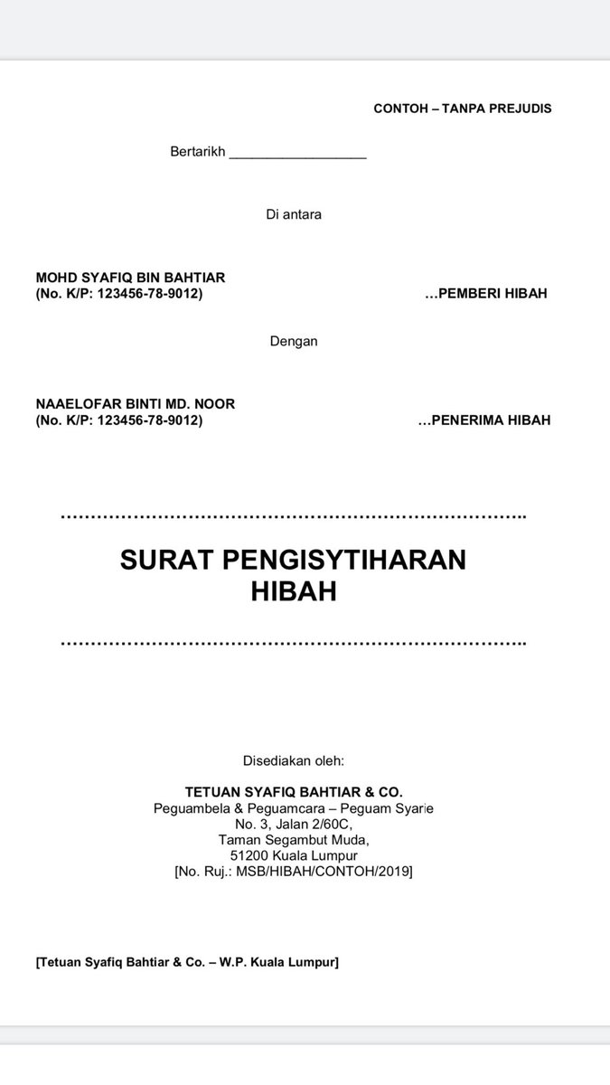 Surat Kuasa Surat Perintah Serahan Pusaka