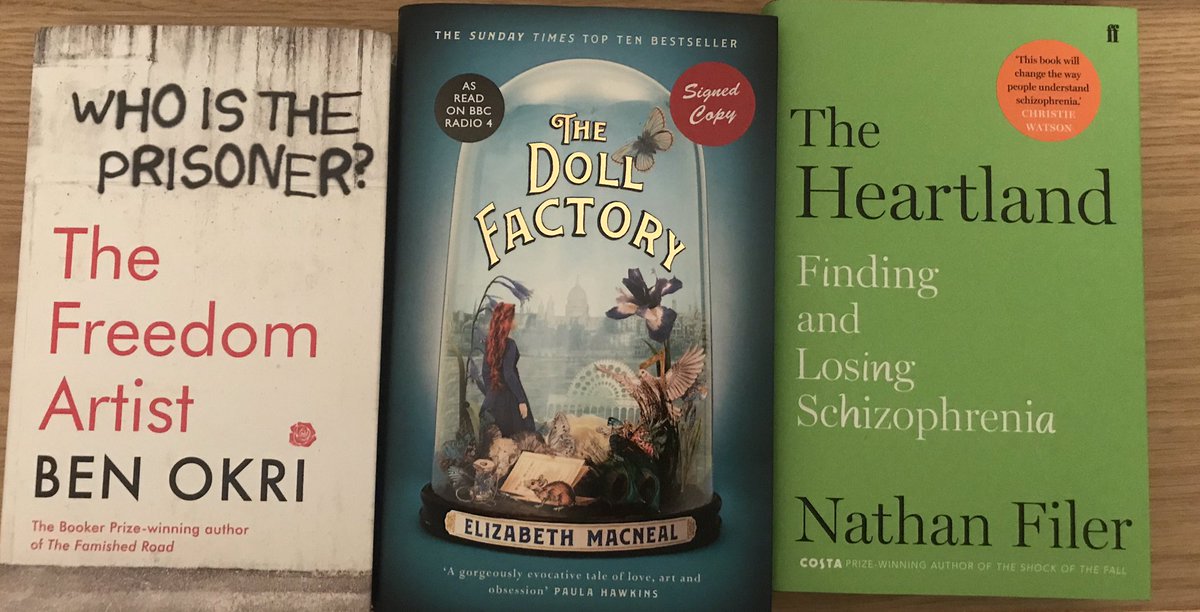 Had a brilliant time covering @MarlbLitFest today! Picked up these three as well as meeting some fantastic authors. @esmacneal @nathanfiler