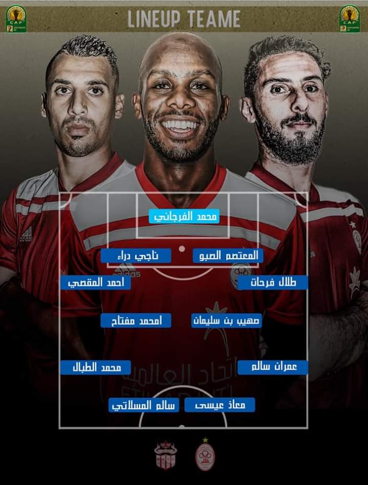 EZULDEEN_GLIWAN's tweet photo. التشكيلة الرسمية للإتحاد في مواجهة حسنية أغادير المغربي يارب توفيقك 🙏🏻
#FORZATEHA ⚪🔴 https://t.co/IA1C84xBNp