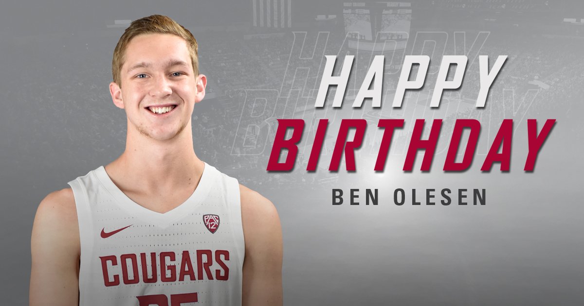 WSUCougarsMBB's tweet image. Happy Birthday to one of our newest Cougs, Ben Olesen. It's always a great day to be a Coug but when it's your birthday it's even better.

#GoCougs