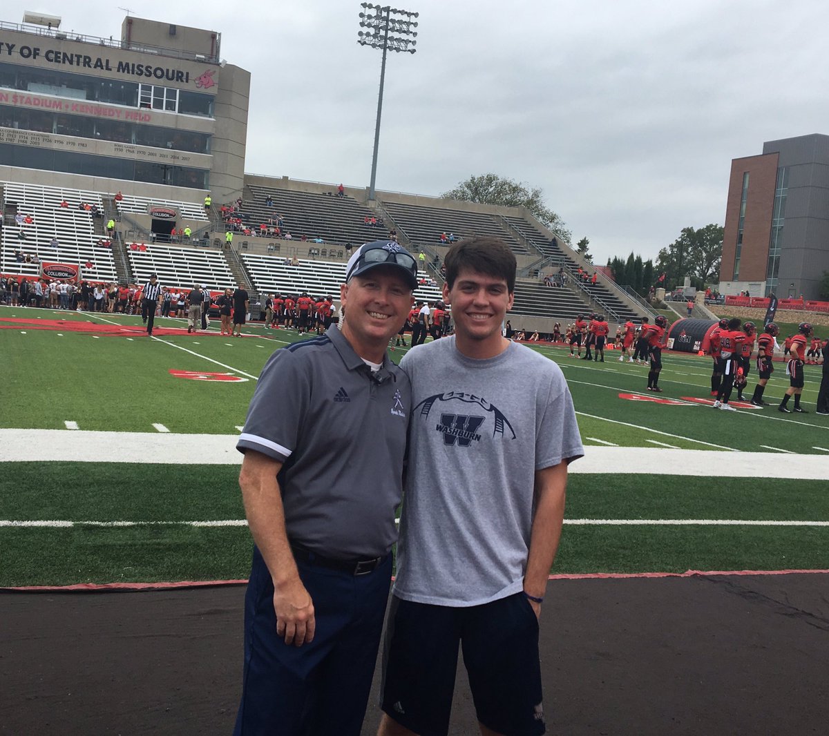 Every year since since 4th grade. Now he’s a senior. <a href="/IchabodFTBL/">Washburn Football</a> #roadtrip #2019