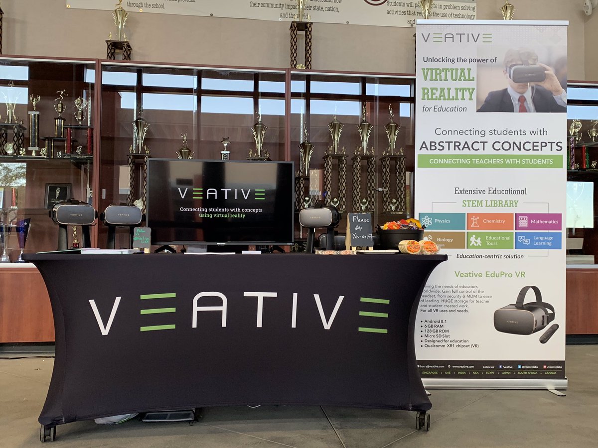 veativeusa's tweet photo. Veative is excited to be here at @PalmDaleSchools supporting the 2019 AV EdTech Summit and demonstrating how virtual reality is transforming education! #AvEdTech #VReducation #VRtech https://t.co/ZLuhwVjxJi