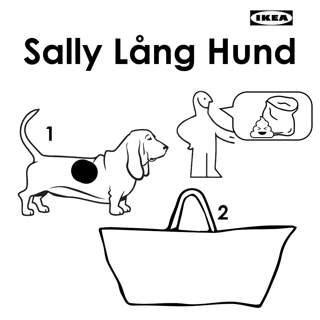 SallyLongDog's tweet photo. @escapecar @dog_rates SALLY LÅNG HUND, 2 piece set, $29.99 (poop not included) https://t.co/bwsx3ZhDPR