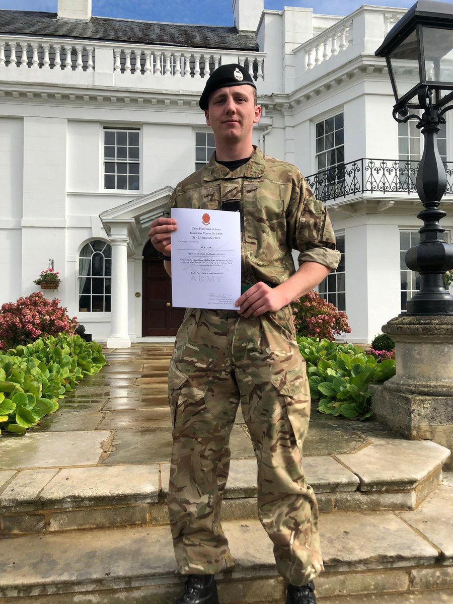 Congratulations to SI Carr for passing his Skill at Arms course <a href="/CTCFrimleyPark/">CTC Frimley Park</a> this week. A gruelling course with a lot of hours of hard work 👏🏼👏🏼