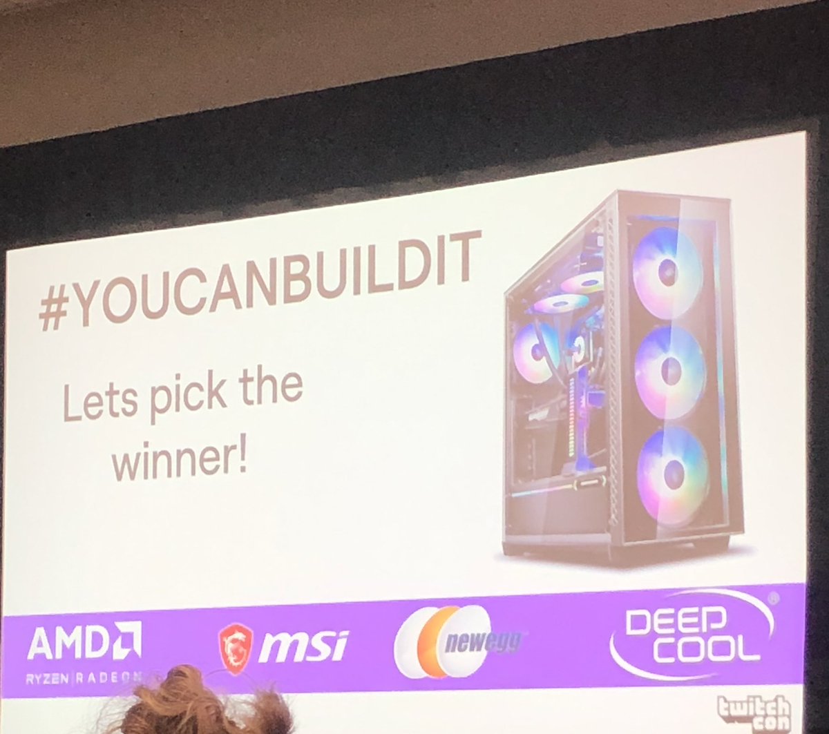 DireHowl's tweet photo. #YOUCANBUILDIT AMAZING Class at TwitchCon! Very Inciting and inspiring with confidence in my PC building capabilities!!! https://t.co/DBDBNHS9eG