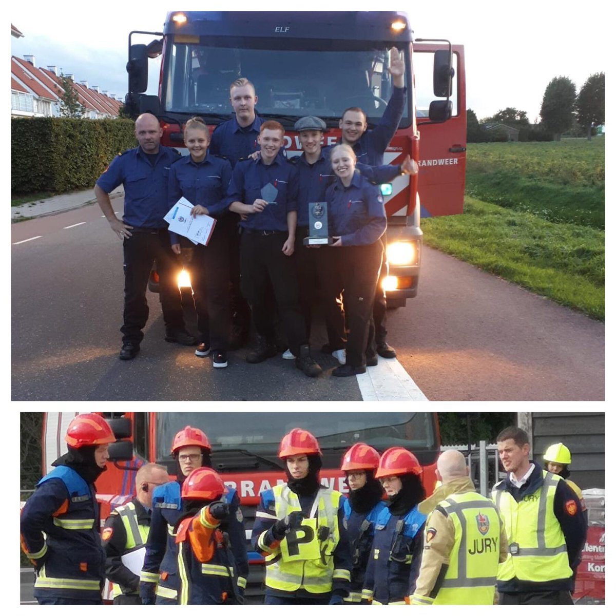 Trots op onze kanjers van de jeugdbrandweer. Tijdens de landelijke finale hoge druk werd #Hoogezand 2de en #Delfzijl 5de. Gefeliciteerd met deze mooie resultaten! 🎉
