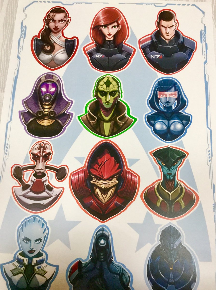 Some <a href="/masseffect/">Mass Effect</a> fan art by Colin Searle at <a href="/TricitySuperCon/">Tri-City Super Con</a>. Thanks for the print, Colin! #masseffect #fanart #tricitysupercon