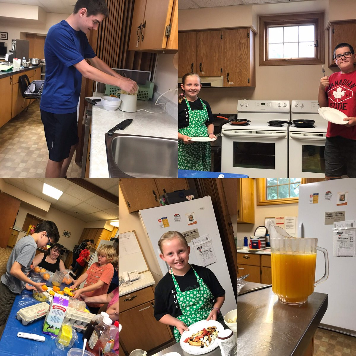 mamafrogofthree's tweet photo. The Explore 4-H Club of Brant County was busy in the kichen making farm fresh egg Omelets, Belgian waffles and freshly squeezed orange juice @4HOntario #brantcounty4h #4hkidsrock https://t.co/UyKnfoLXEJ