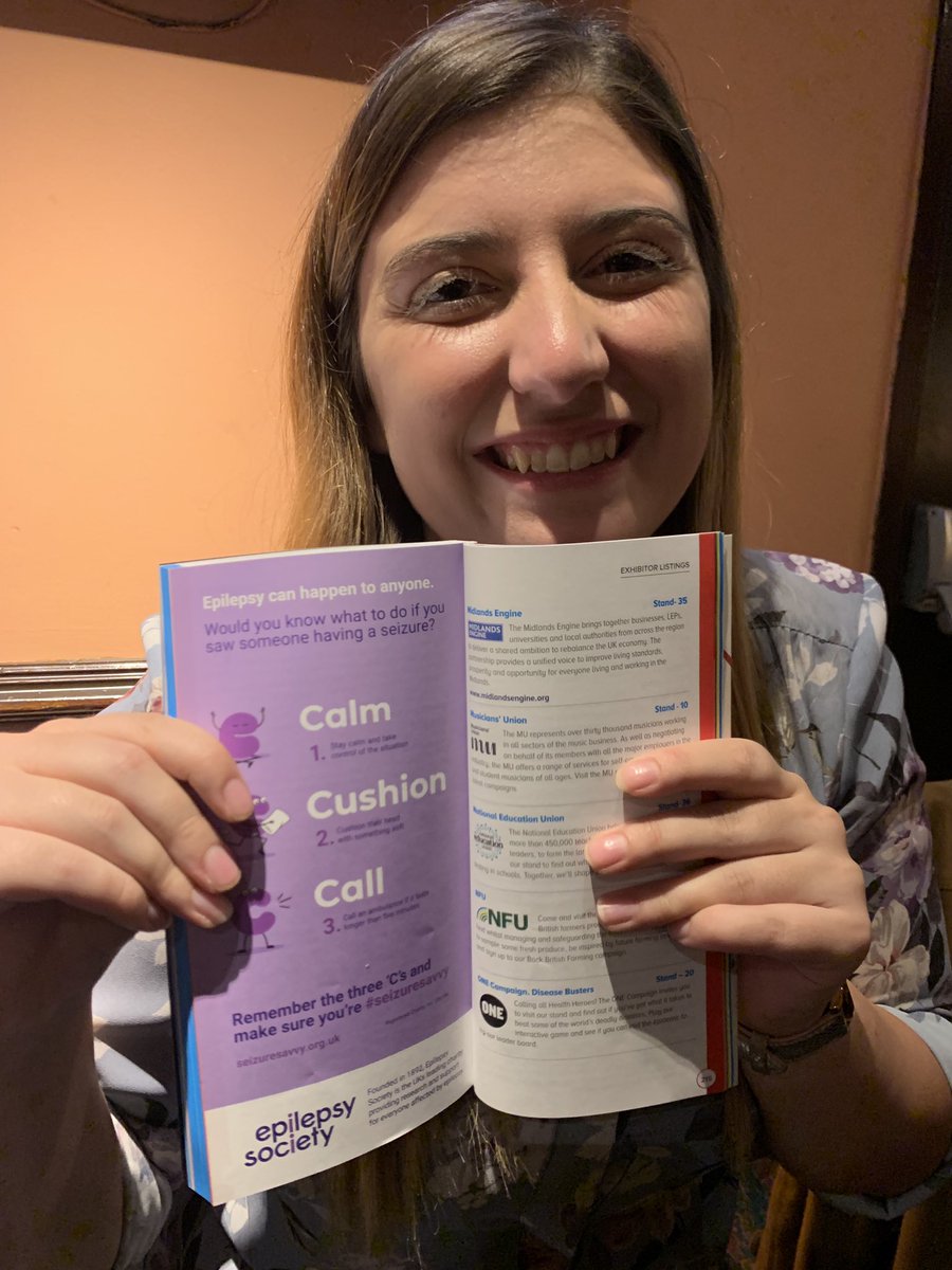 Check out my @epilepsysociety advert in the #CPC19 conference book  and learn how to be #seizuresavvy