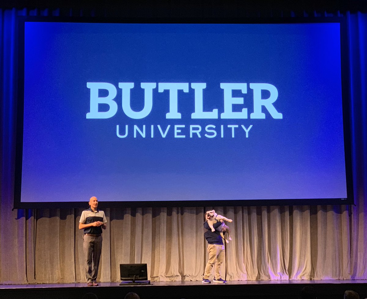 nathanbarney6's tweet photo. Awesome visit today. What’s a guy gotta do to get a pic WITH @ButlerBlue3 ? https://t.co/3feSbPkiHI