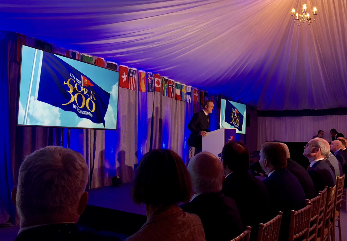 Delighted to be involved in the launch of #Cork300 - a celebration of the 300th anniversary of the <a href="/royalcork/">Royal Cork Yacht Club</a> , the oldest yacht club in the world , and a summer of events across Cork Harbour in 2020 #cork300 - it’s going to be an amazing year ahead #purecork #wearecork