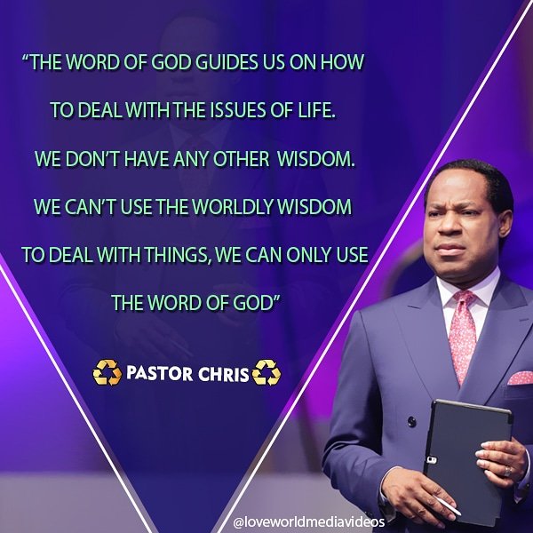 LoveWorldMedia2's tweet photo. God's word is WISDOM
#monthofuplifting #loveworld #ChristEmbassy #Christian #christianity #scripture #inspiration #instagood #photooftheday #pastorChris #liftchallenge #loveworldmediavideos #PCDL https://t.co/AEltrwYPrT