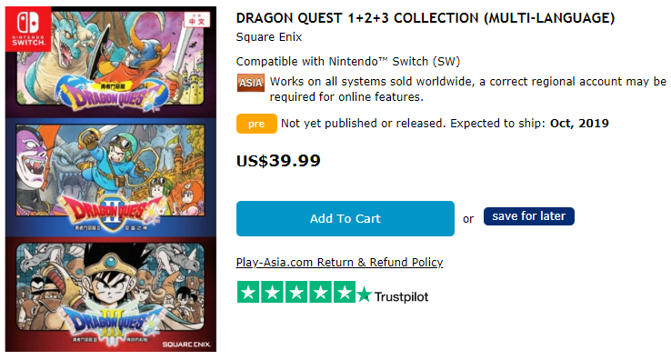 dragon quest 1 2 3 switch physical