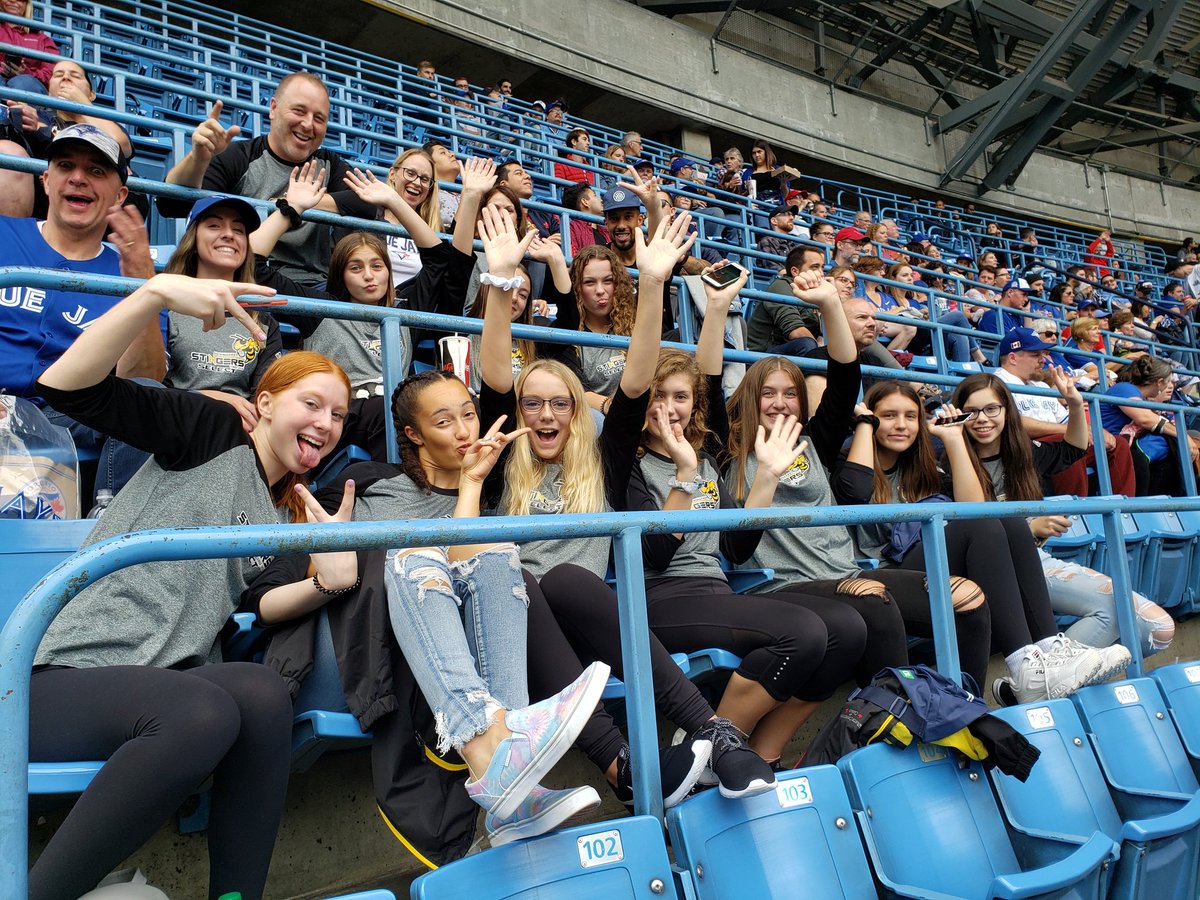 Hey <a href="/BlueJays/">Toronto Blue Jays</a>, the <a href="/newmkt_softball/">Newmarket Minor Softball Association - NMSA</a> #Stingers are in the house! #LetsGoBlueJays #Newmarket #BringTheSting