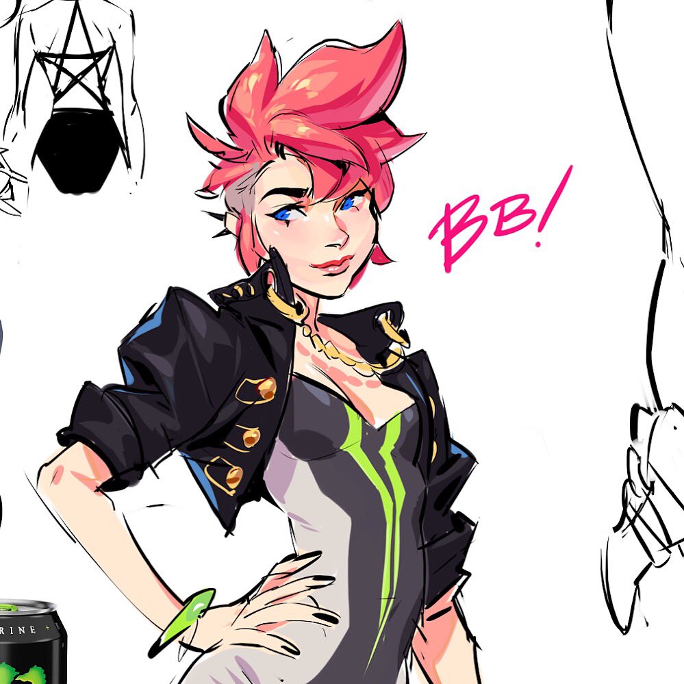 A girl that my stream named BB! ?? I thought she looked a little like a monster can :o 