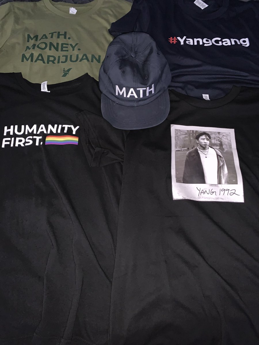 KillTheZeroes's tweet image. Shouts out to @_sundesu_ He just making a custom MATH hat for my collection! Also shouts out to @AndrewYang and @Zach_Graumann for sending my #YangGear Can I get 1000 RT &amp;amp; $1 donations? Let’s get to 1.5M by Sept 30th! 🙏🏼 #YangGangForever