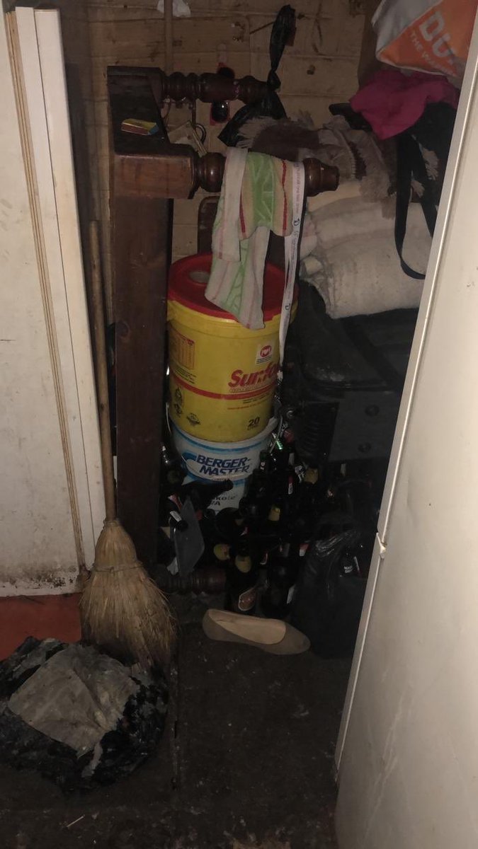 visiontactical's tweet photo. [ Vision Tactical On Scene  ⚫️🔴 ] 

Illegal shebeen SHUT DOWN while on a joint Crime Prevention Operation with @SAPoliceService! 

The illegal establishment was located in the Orange Grove area. 

Illegal alcohol and other items seized, one individual arrested. https://t.co/grdVZ9bBLN